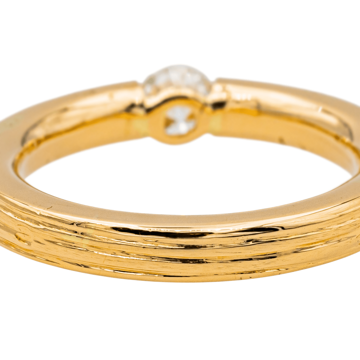 Bague Solitaire en or rose et diamants - Castafiore