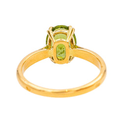 Bague Solitaire en or rose et péridot - Castafiore