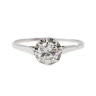 Bague Solitaire en platine et diamant - Castafiore