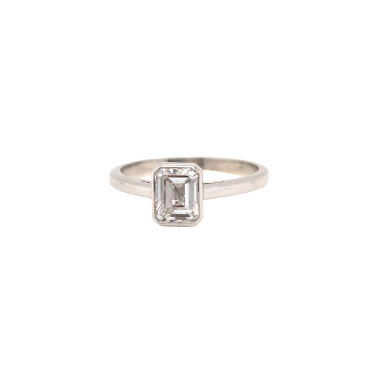 Bague Solitaire en platine et diamant - Castafiore