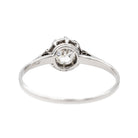 Bague Solitaire en platine et diamant - Castafiore