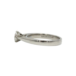 Bague Solitaire en platine et diamant - Castafiore