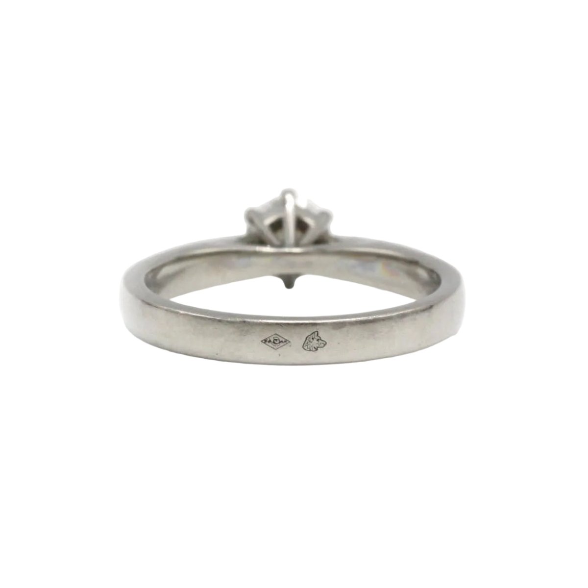 Bague Solitaire en platine et diamant - Castafiore
