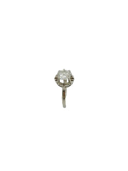 Bague Solitaire en platine et diamant - Castafiore