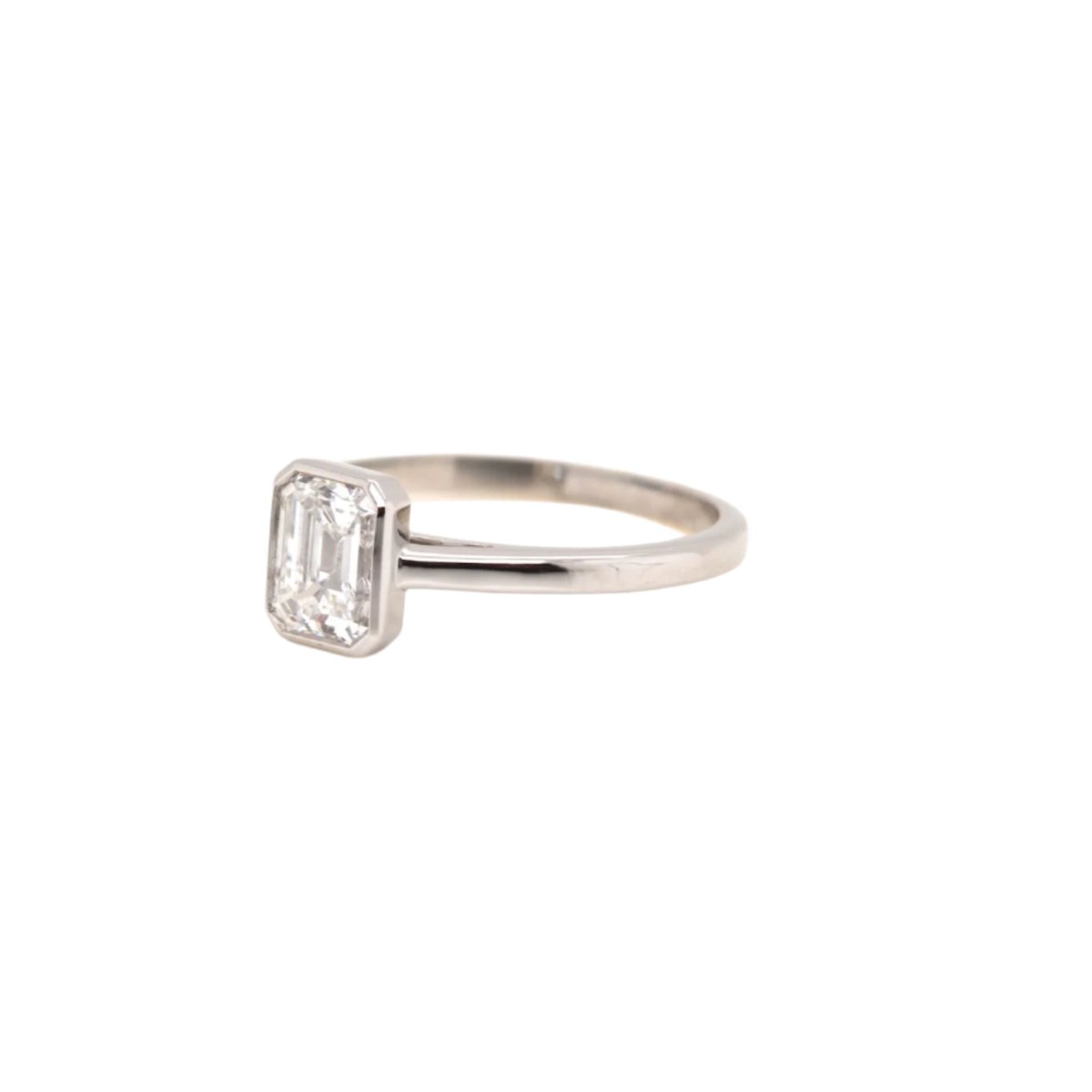 Bague Solitaire en platine et diamant - Castafiore