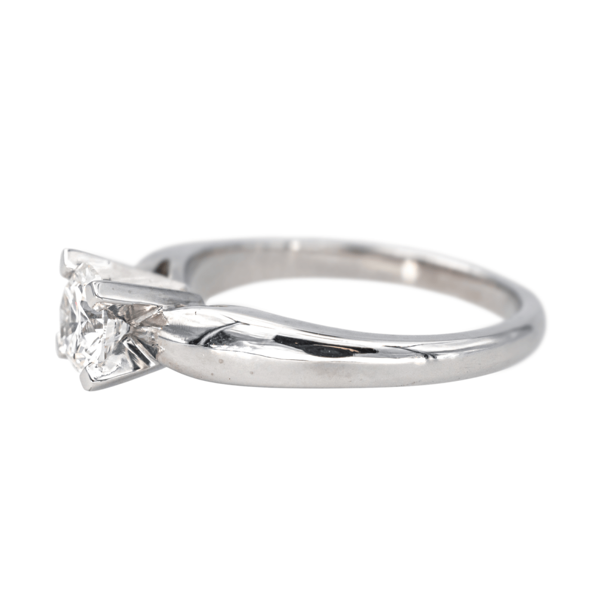 Bague Solitaire en platine et diamant - Castafiore