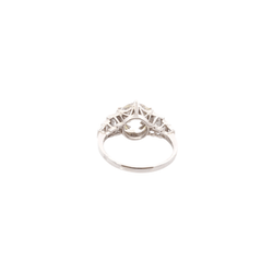 Bague Solitaire en platine et diamant - Castafiore