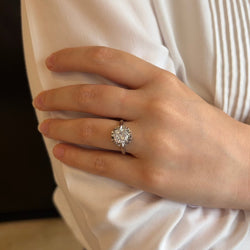 Bague Solitaire en platine et diamant - Castafiore