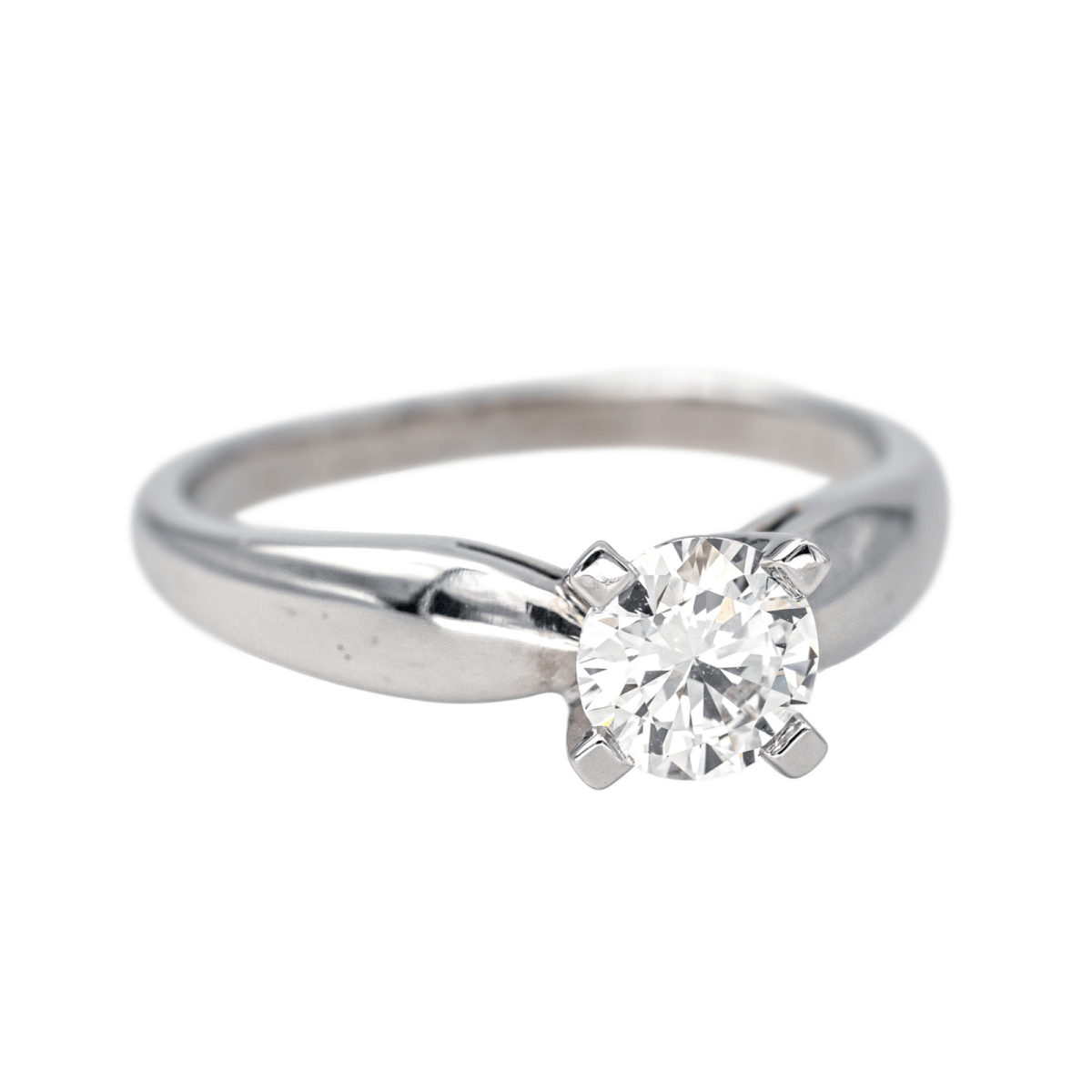 Bague Solitaire en platine et diamant - Castafiore