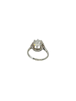 Bague Solitaire en platine et diamant - Castafiore