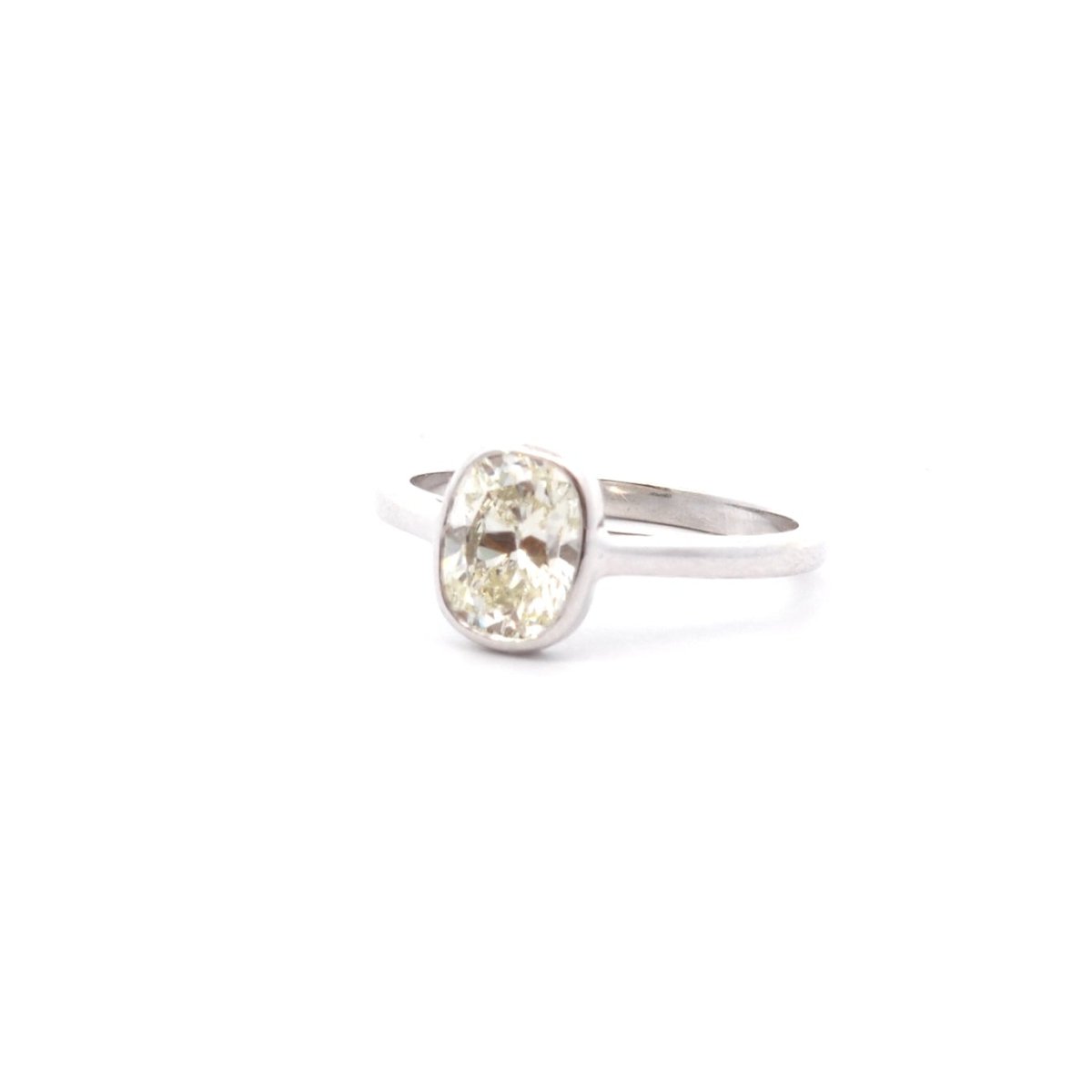 Bague Solitaire en platine et diamant - Castafiore
