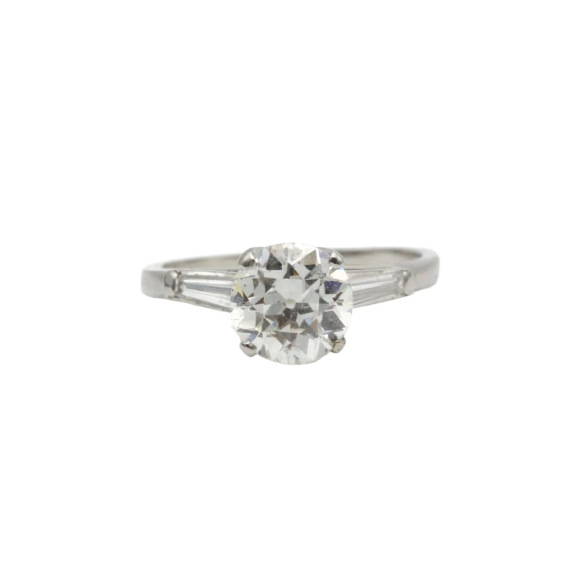 Bague Solitaire en platine et diamant - Castafiore