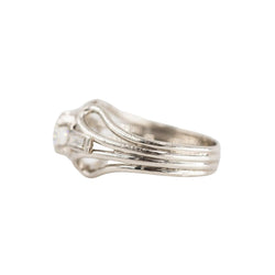 Bague Solitaire en platine et diamants - Castafiore