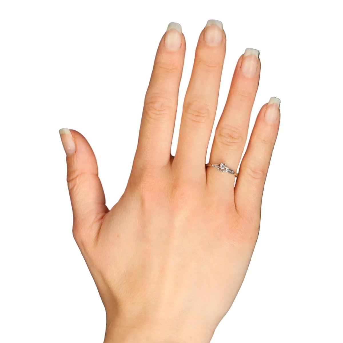 Solitaire diamond paltinium