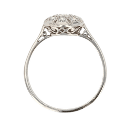 Bague Solitaire en platine et diamants - Castafiore