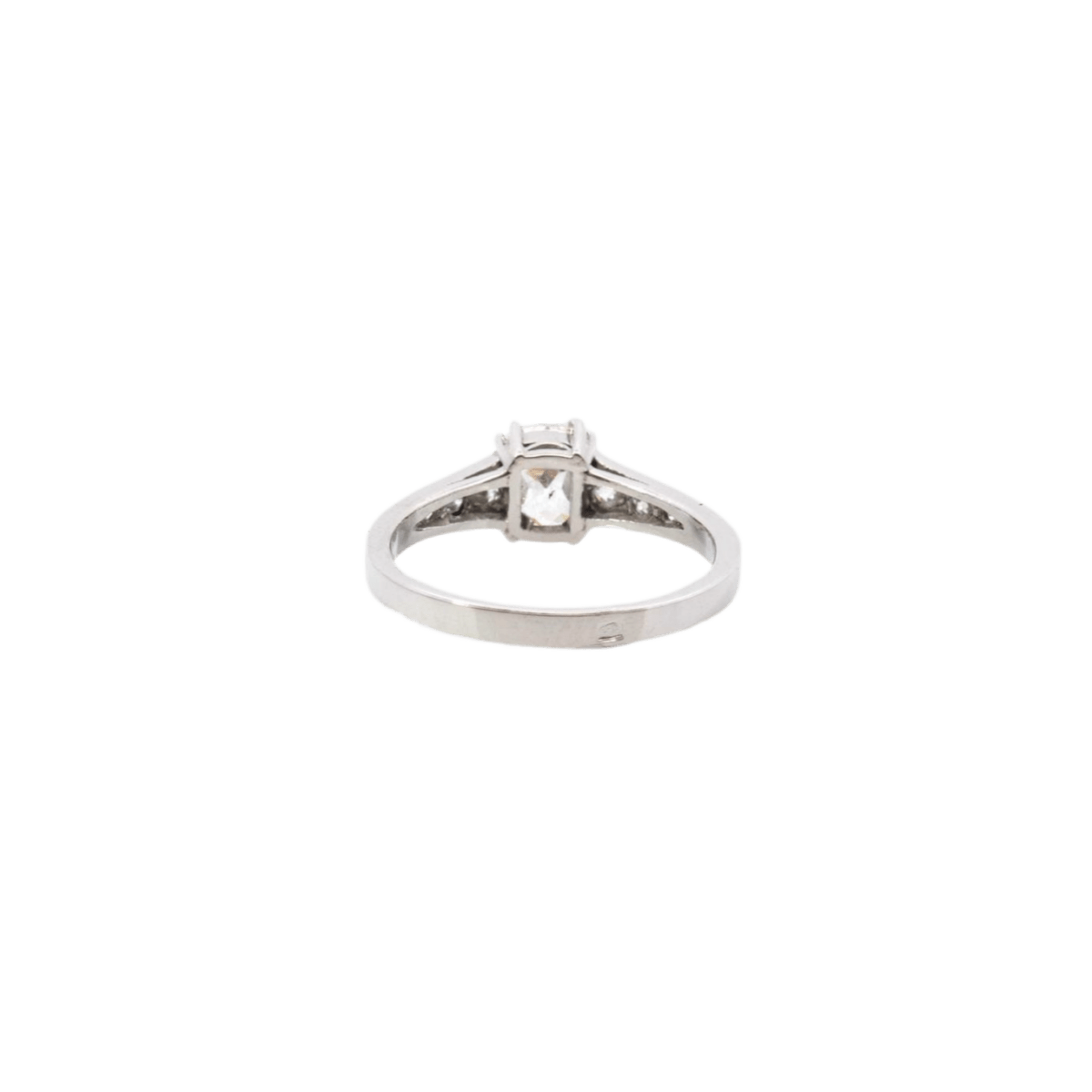 Bague Solitaire en platine et diamants - Castafiore