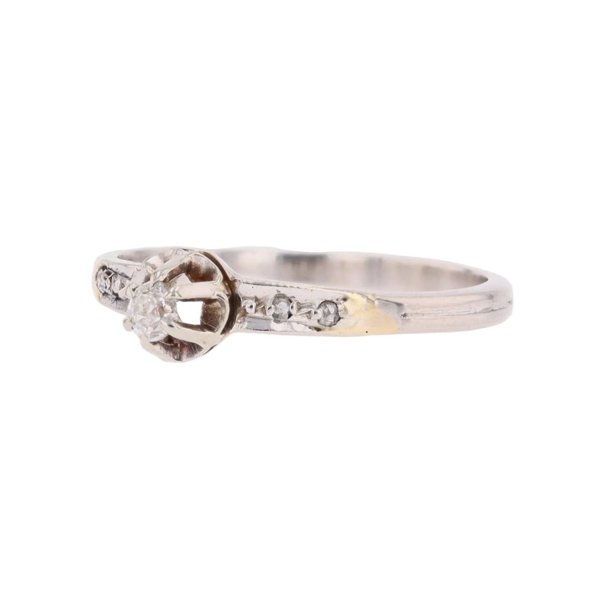 Solitaire diamond paltinium