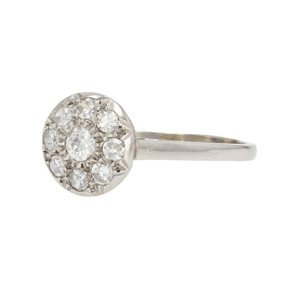 Bague Solitaire en platine et diamants - Castafiore