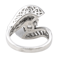 Bague Solitaire en platine et diamants - Castafiore