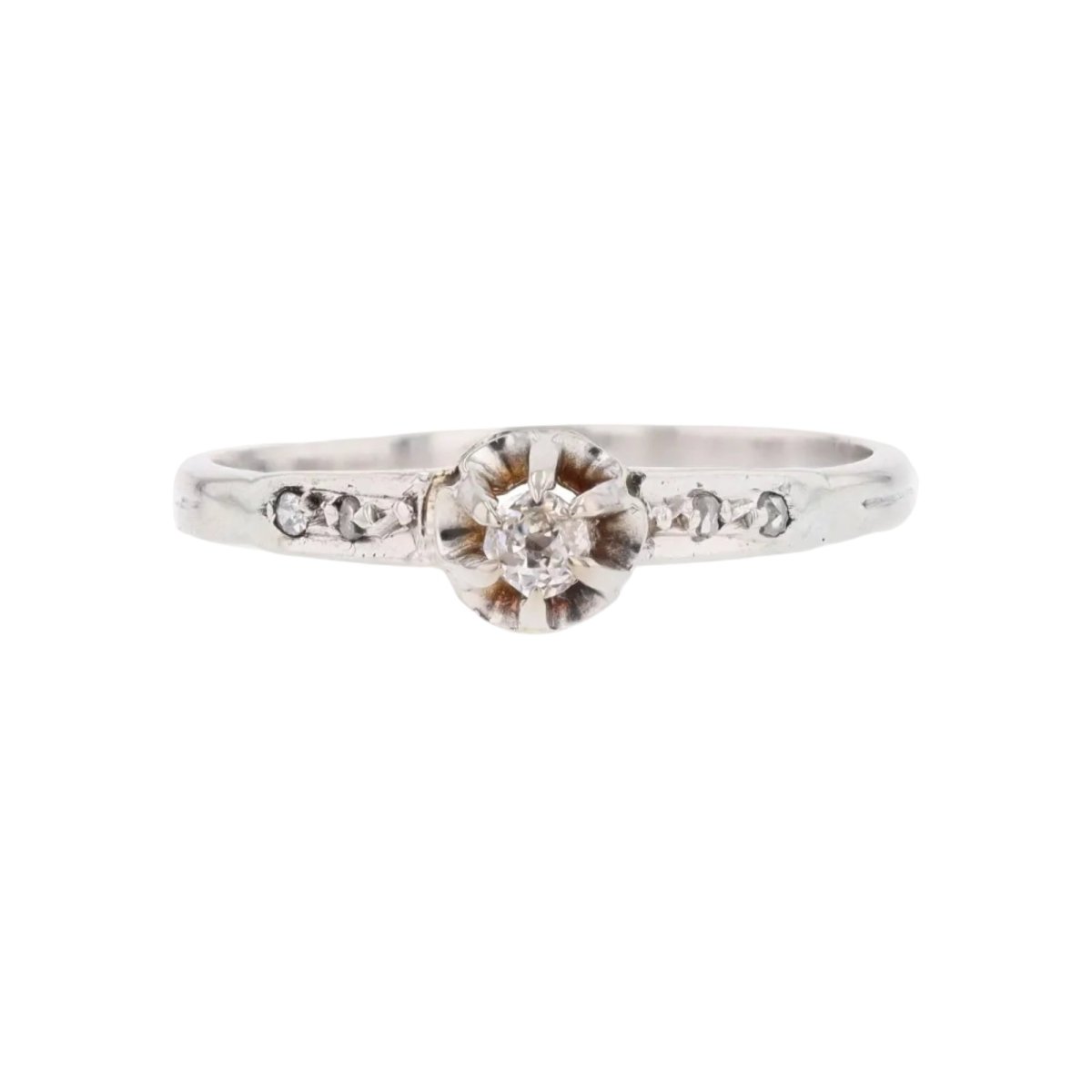 Solitaire diamond paltinium