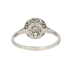 Bague Solitaire en platine et diamants - Castafiore
