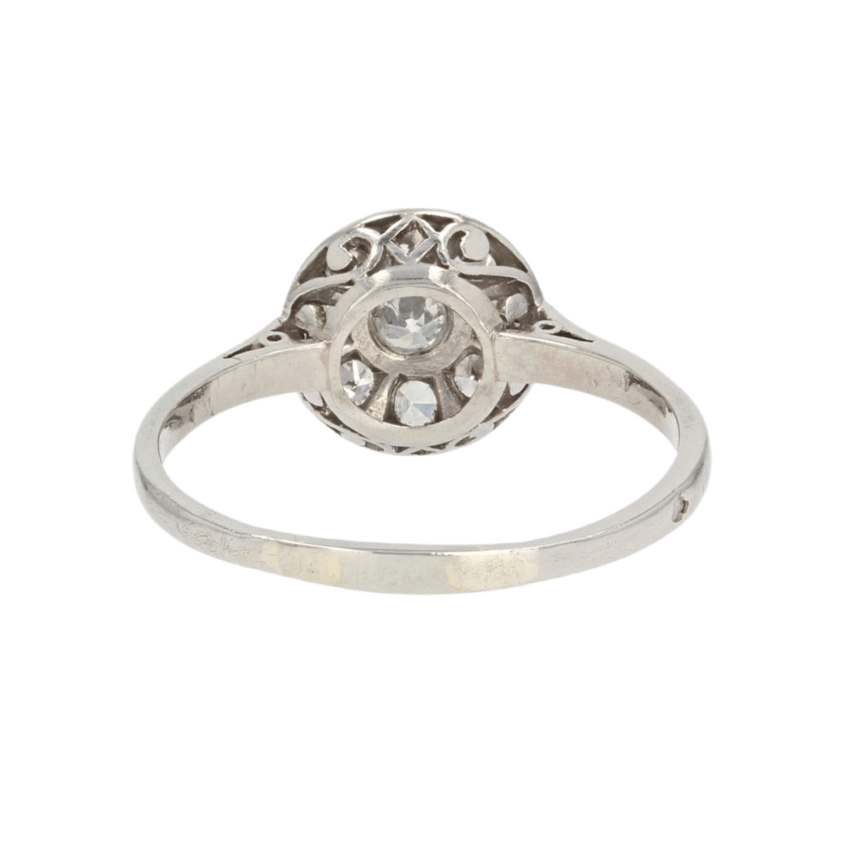 Bague Solitaire en platine et diamants - Castafiore