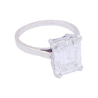 Bague Solitaire en platine, or blanc et diamant - Castafiore