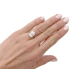 Bague Solitaire en platine, or blanc et diamant - Castafiore