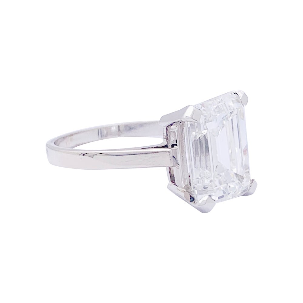 Bague Solitaire en platine, or blanc et diamant - Castafiore