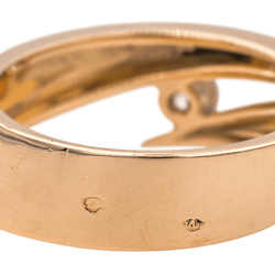 Bague Solitaire GAREL en or rose et diamant - Castafiore