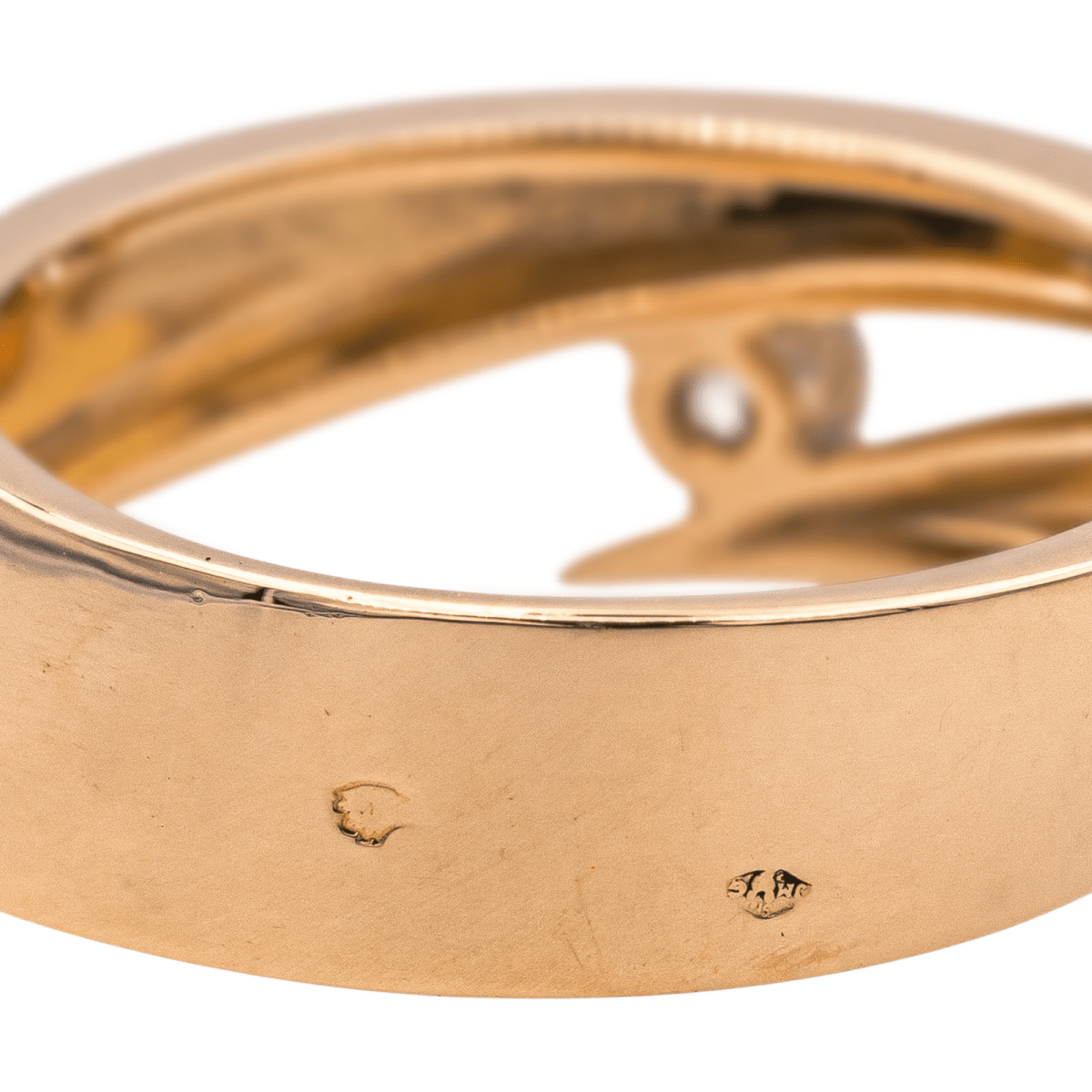 Bague Solitaire GAREL en or rose et diamant - Castafiore