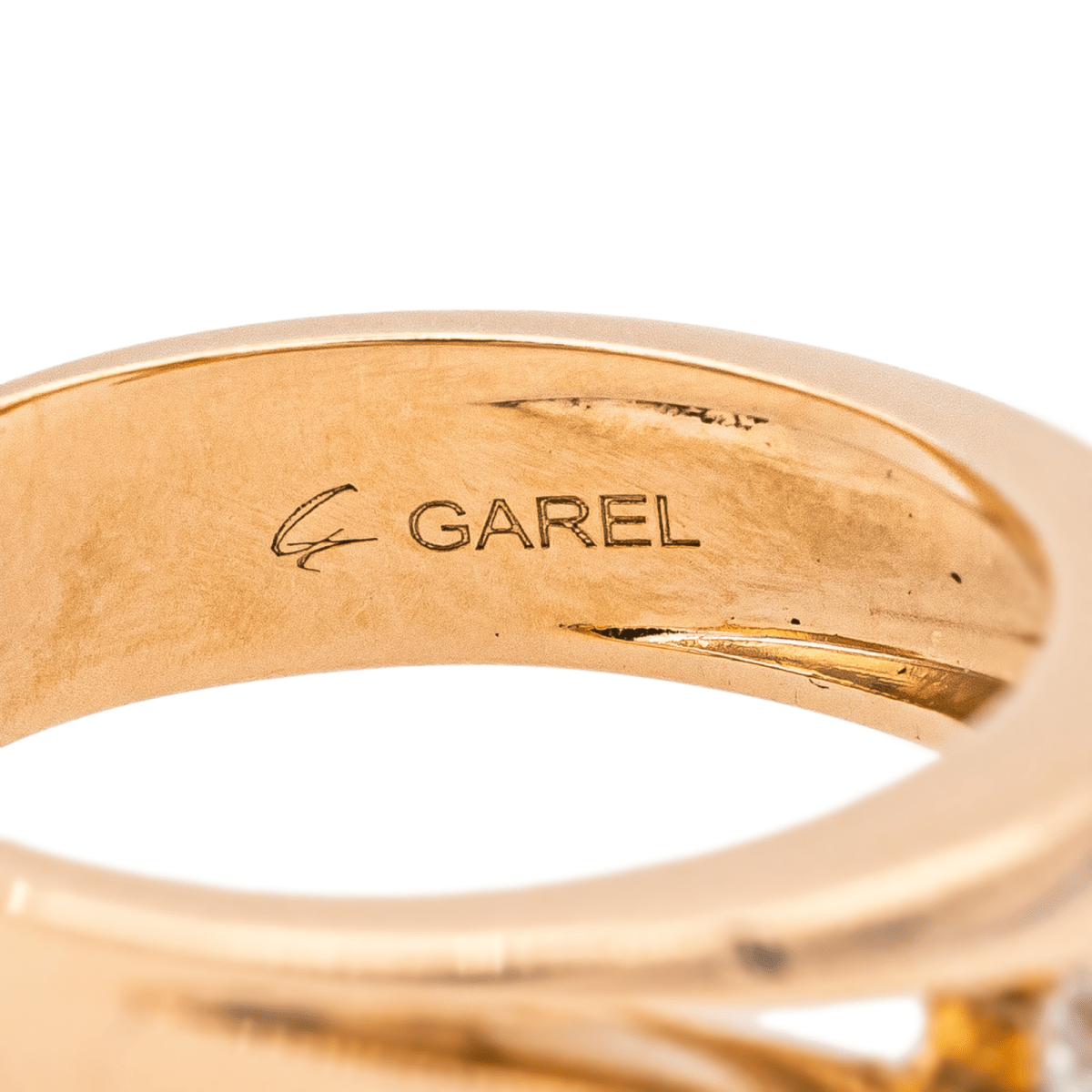 Bague Solitaire GAREL en or rose et diamant - Castafiore