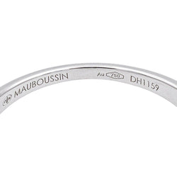 Bague Solitaire MAUBOUSSIN "Chance d'amour" en or blanc et diamants - Castafiore