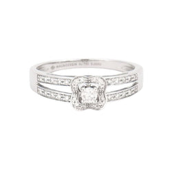 Bague Solitaire MAUBOUSSIN "Chance of Love n°1" en or blanc et diamants - Castafiore