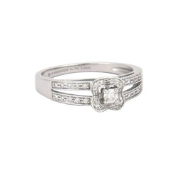 Bague Solitaire MAUBOUSSIN "Chance of Love n°1" en or blanc et diamants - Castafiore