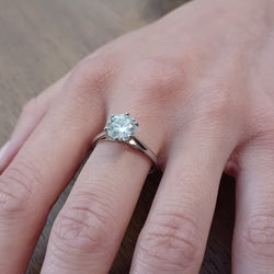 Bague Solitaire MAUBOUSSIN en platine et diamant - Castafiore