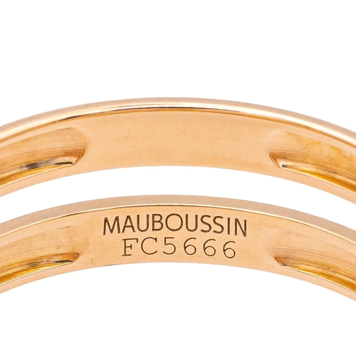 Bague Solitaire MAUBOUSSIN "Étoilement Divine" en or rose et diamants - Castafiore