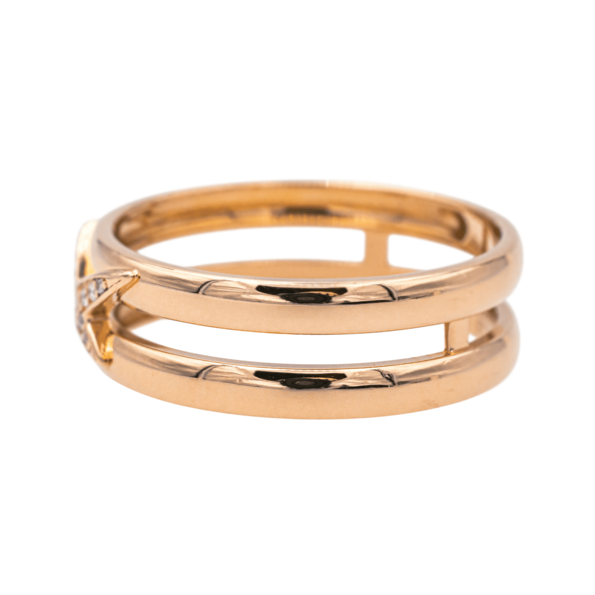 Bague Solitaire MAUBOUSSIN "Étoilement Divine" en or rose et diamants - Castafiore