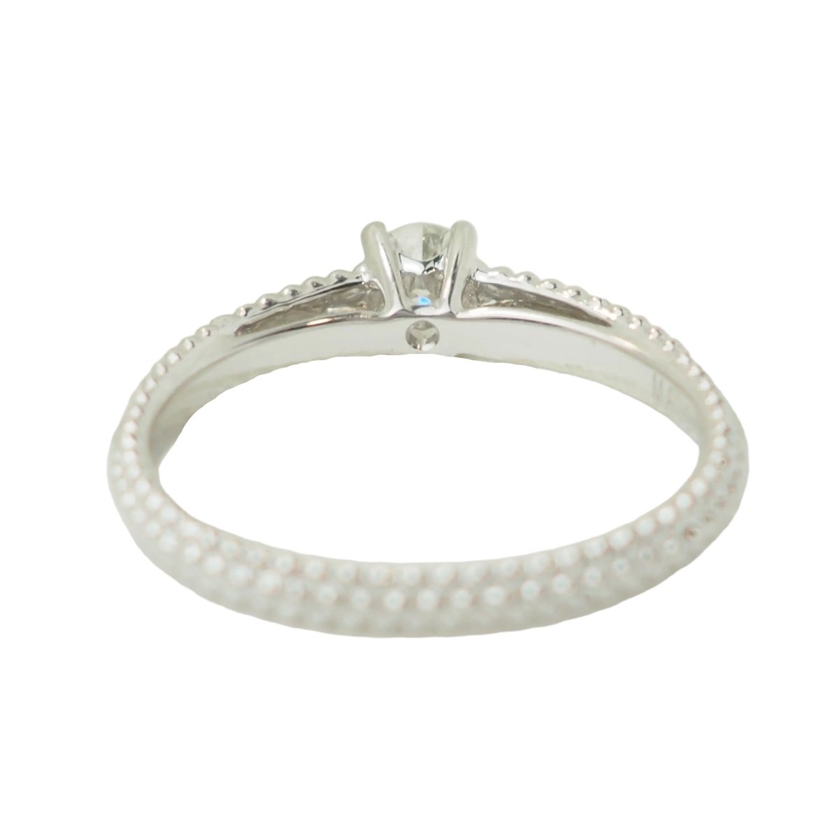 Bague Solitaire MAUBOUSSIN "Fan du premier jour" en or blanc et diamant - Castafiore