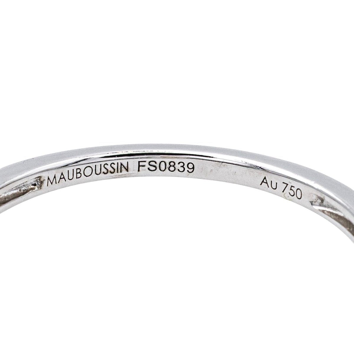 Bague Solitaire MAUBOUSSIN "Ma Reine d'Amour n°2" en or blanc et diamants - Castafiore