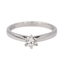 Bague Solitaire MAUBOUSSIN "Six de Toi" en or blanc et diamant - Castafiore