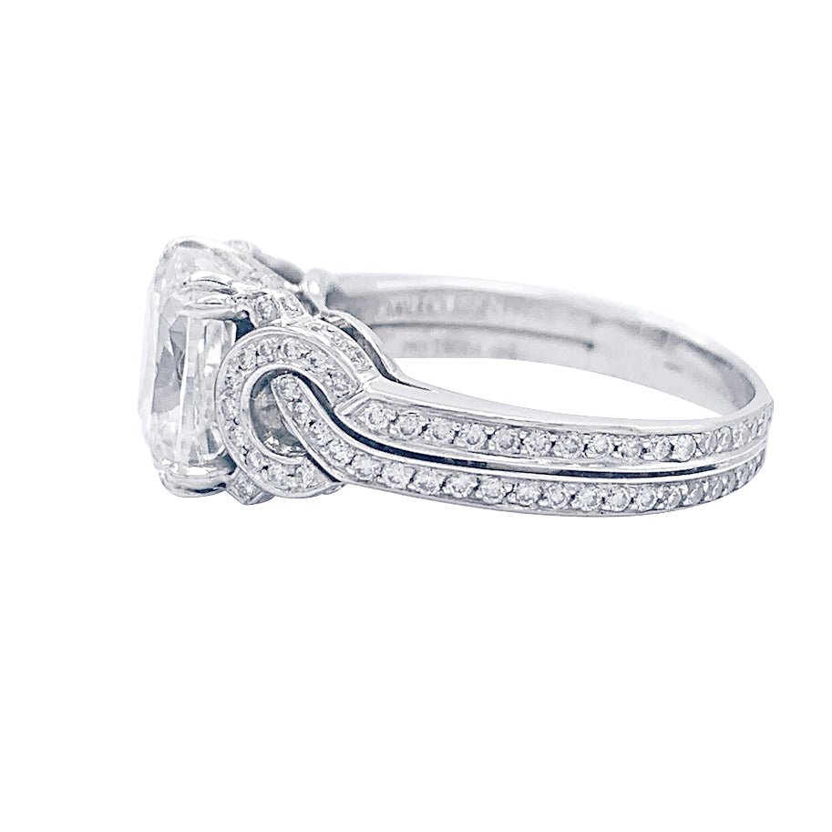 Bague Solitaire MAUBOUSSIN "Subtil Message" en or blanc et diamant - Castafiore