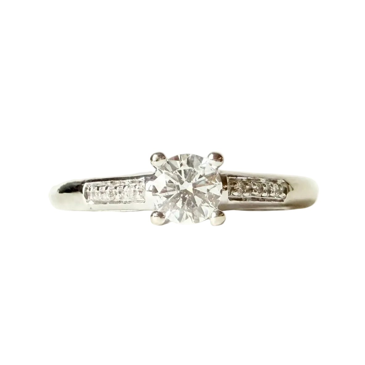 Bague Solitaire MAUBOUSSIN "Tu es le sel de ma vie" en or blanc et diamants - Castafiore