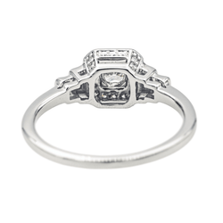Bague Solitaire MAUBOUSSIN "Un Automne 1930" en or blanc et diamants - Castafiore