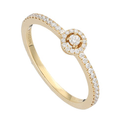Bague Solitaire MESSIKA "Joy" en or jaune et diamants - Castafiore