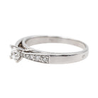 Bague Solitaire Or blanc Diamant - Castafiore