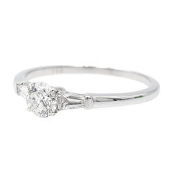 Bague Solitaire Or blanc Diamant - Castafiore
