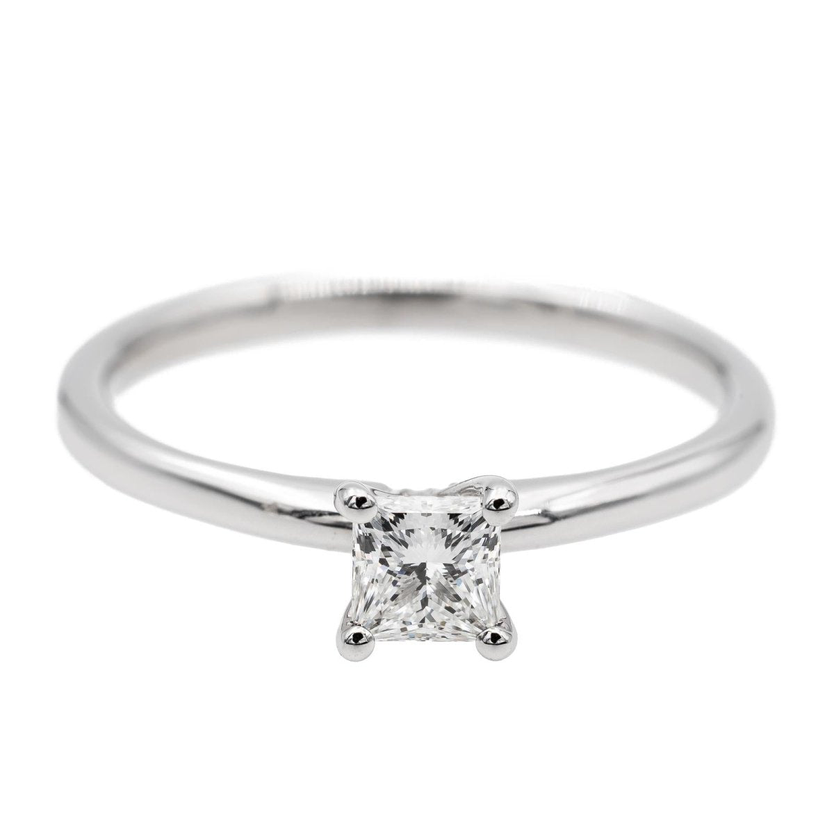 Bague Solitaire Or blanc Diamant - Castafiore