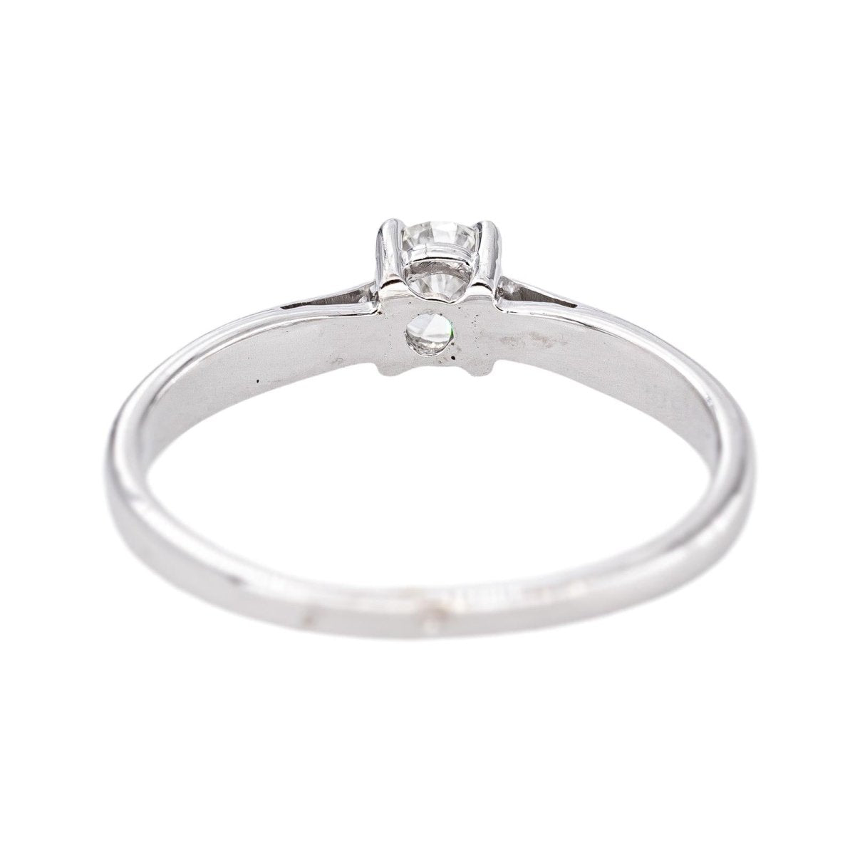 Bague Solitaire Or blanc Diamant - Castafiore