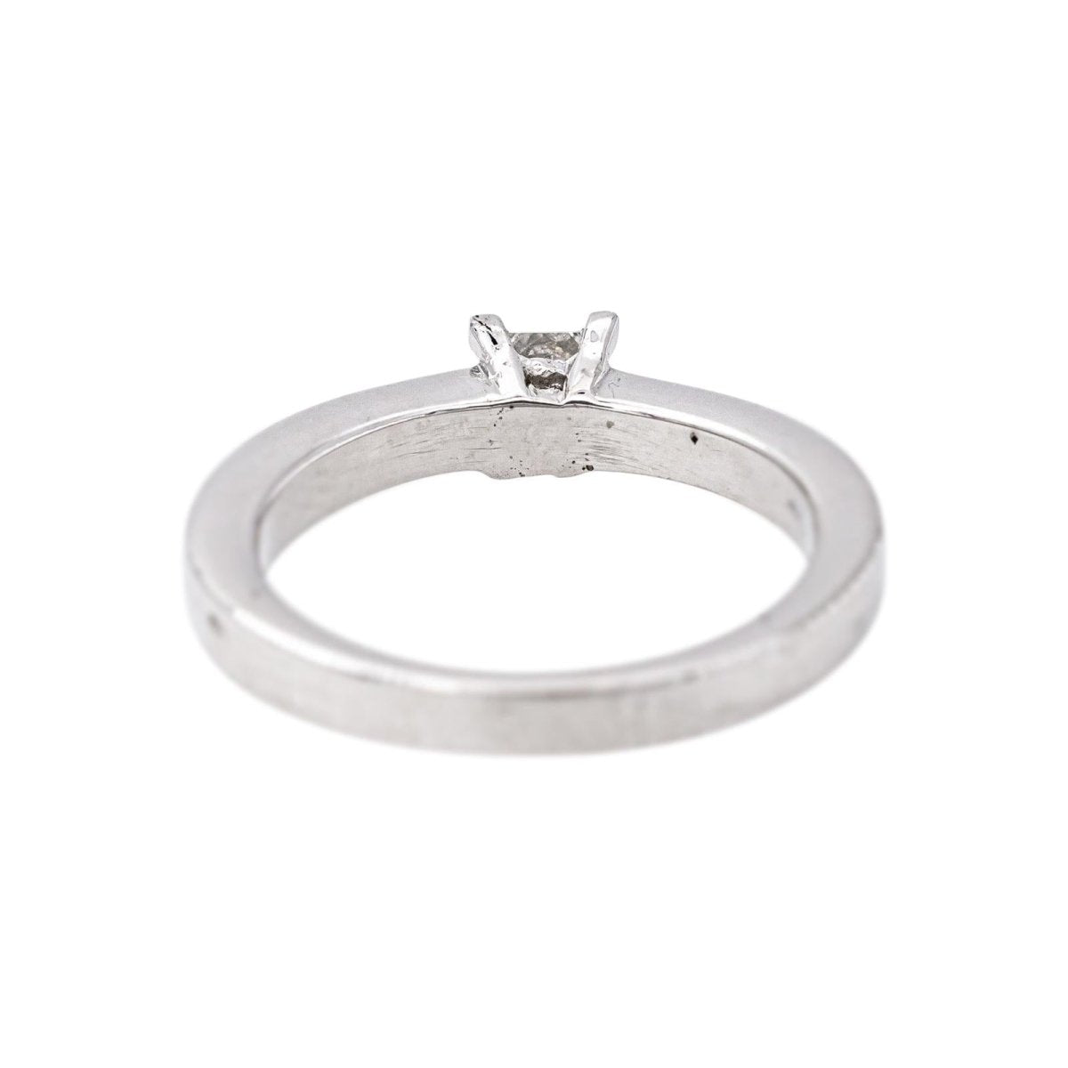 Bague Solitaire Or blanc Diamant - Castafiore
